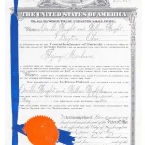 Wright Brothers 1906 Patent Print Wright Brothers 1906 Patent Print
