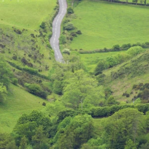 Country Road near Lynmouth Exmoor National Park, Devon UK LA000380