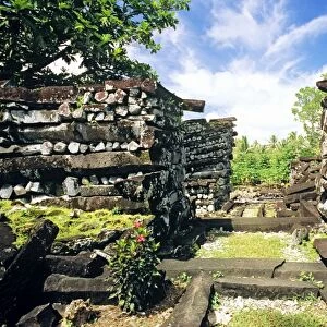 Nan Douwas, most impressive of the ruins Nan Madol fortress Pohnpei, Micronesia JLR04179