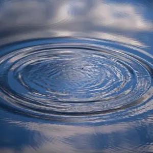 Ripple on Water - With reflection of clouds Print Ripple on Water - With reflection of clouds Print