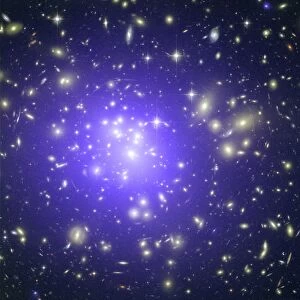 Abell 1689 galaxy cluster, X-ray image