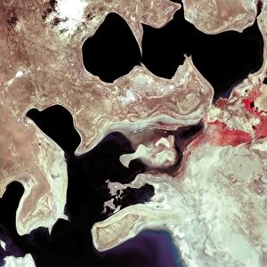 Aral Sea, satellite image, 2000