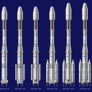 Ariane 4 Rocket Versions Print Ariane 4 Rocket Versions Print