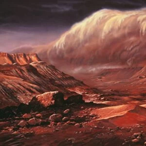 Artists impression of the Martian surface