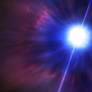 Artwork of a gamma-ray burster F006 / 8798