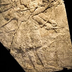 Assyrian archers, 7th century BC carving