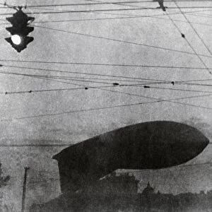 Barrage balloon over Moscow, 1942