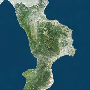 Calabria, Italy, satellite image