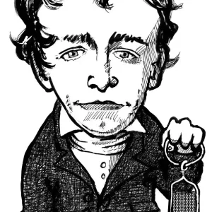 Humphry Davy Caricature Print Humphry Davy Caricature Print