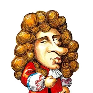 Christiaan Huygens, caricature