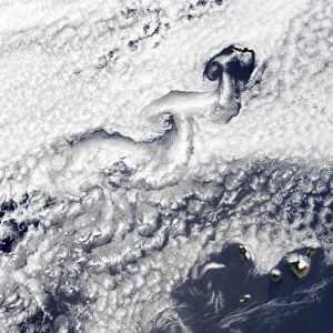 Clouds disrupted by islands