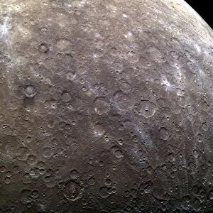 Craters on Mercury, MESSENGER image C016 / 9720
