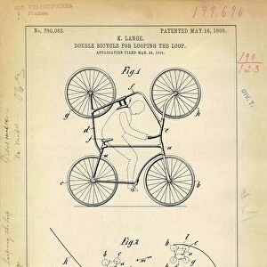 Double bicycle patent, 1905 C024 / 3615