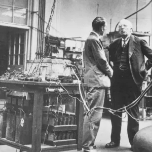 E. Rutherford in the Cavendish Laboratory