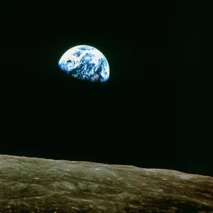 Earthrise over Moon, Apollo 8