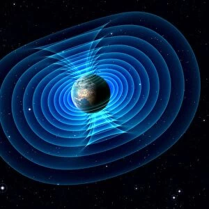 Earths magnetic field, artwork