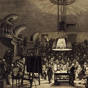 Electricity demonstration, 18th century