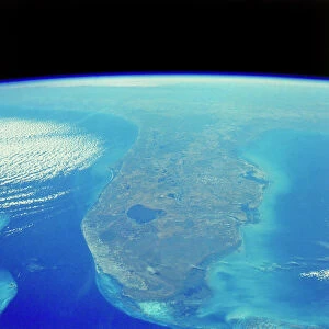 Florida peninsula seen from Space Shuttle