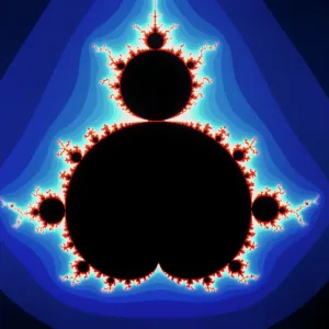 Fractal geometry showing Mandelbrot Set