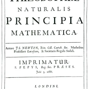 Frontispiece Print of Philosophiae Naturalis Principia Mathematica Frontispiece Print of Philosophiae Naturalis Principia Mathematica