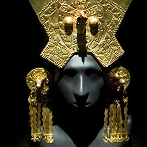 Gold headdress, Chimu Imperial