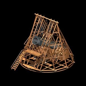 Herschels 40-foot telescope, artwork