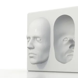 Hollow-face illusion, artwork