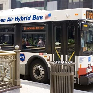 Hybrid bus in Chicago