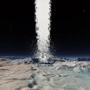 Ice volcano on Triton, artwork