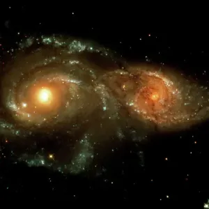Interacting Galaxies Print - Hubble Space Telescope Image Interacting Galaxies Print - Hubble Space Telescope Image