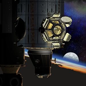 ISS viewing portal, artwork