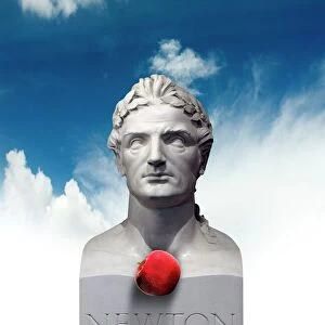 Issac Newton and the apple, artwork