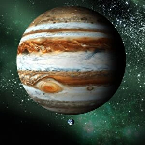 Jupiter and Earth, artwork