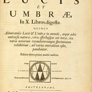 Kirchers book on optics, 1671 edition