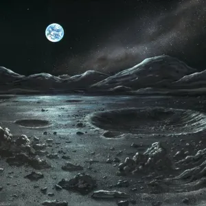 Lunar Landscape Print Lunar Landscape Print
