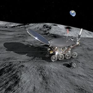 Lunokhod 1 lunar rover, artwork