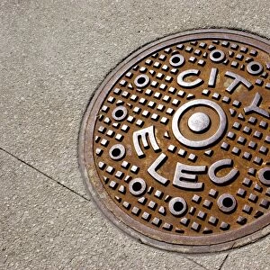 Manhole cover in Chicago