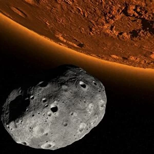 Martian moon Phobos, artwork
