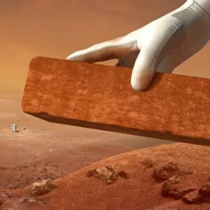 Martian settlement, artwork