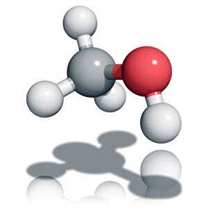 Methanol alcohol molecule