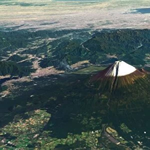 Mount Fuji, Japan, 3D artwork C015 / 6566