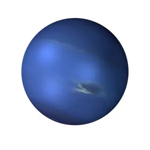 Neptune Print - Computer artwork of the gas giant planet