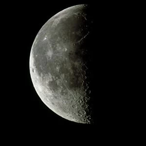 Optical image of a waning half Moon