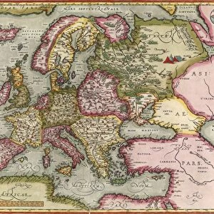 Orteliuss map of Europe, 1603