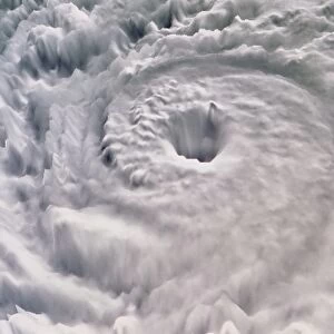 Perspective view of Hurricane Allen from space