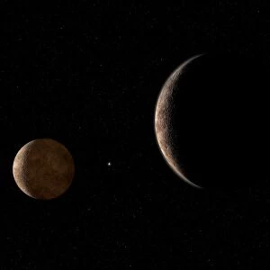 Pluto and Charon, artwork