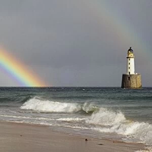 Rainbow and a lighthouse