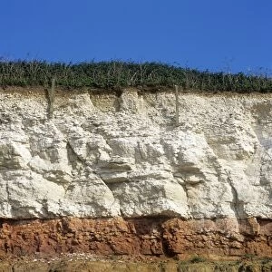 Rock strata in cliff face, Hunstanton