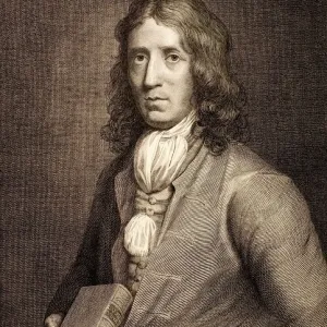 Print of William Dampier, a 17th-century naturalist and explorer Print of William Dampier, a 17th-century naturalist and explorer