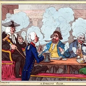 Smoking club, 18th century artwork
